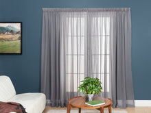  Awaroa Sheer Curtains - Graphite