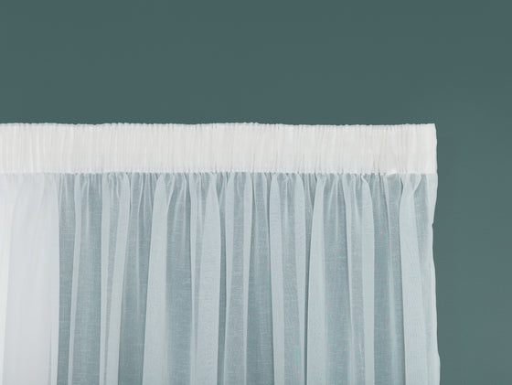 Awaroa Sheer Curtains - Porcelain