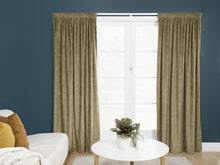  Glenorchy Velvet Recycled Ready Made Curtains - Olive