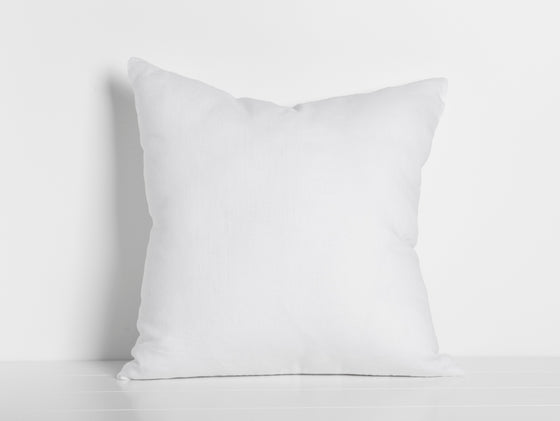 Maia Linen Filled Cushion - White