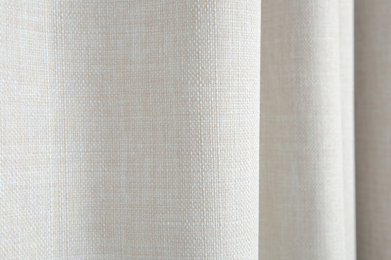 Nevis Blockout Pencil Pleat Curtains - Bone