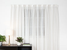  Raglan Stripe Sheer Curtains - Linen