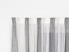 Raglan Stripe Sheer Curtains - Pebble