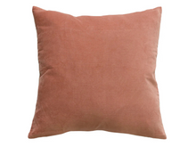  Majestic Velvet-Linen Muted Coral Filled Cushion