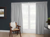 Wanaka Blockout Pencil Pleat Curtains - Silver