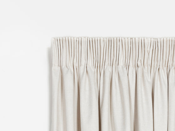 Wanaka Blockout Pencil Pleat Curtains - Sand