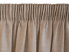 100% Linen Lined Natural Pencil Pleat Curtains