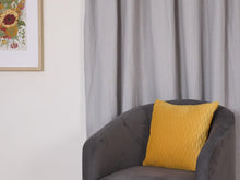  Linen Lined Silver Pencil Pleat Curtains - Harvey Furnishings