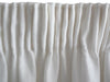 Linen Lined White Pencil Pleat Curtains - Harvey Furnishings